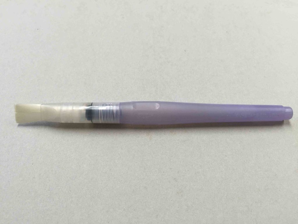 水筆ペンで和紙を喰い裂きに01