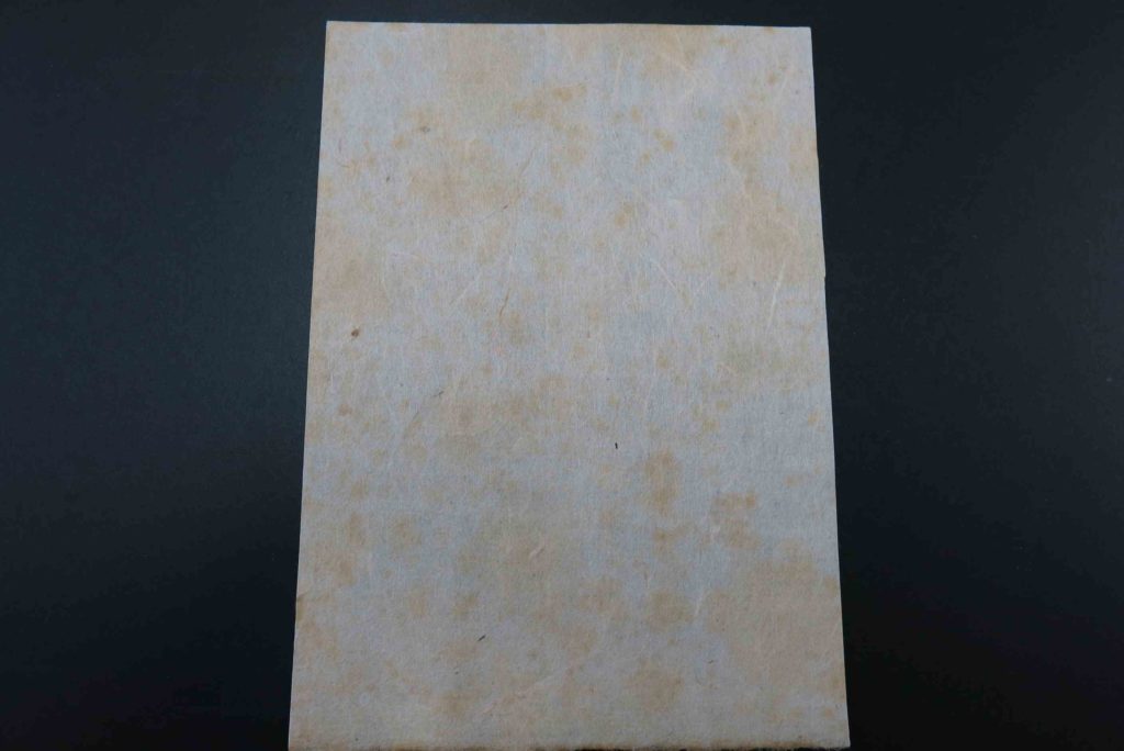 劣化する和紙 株式会社conservation For Identity